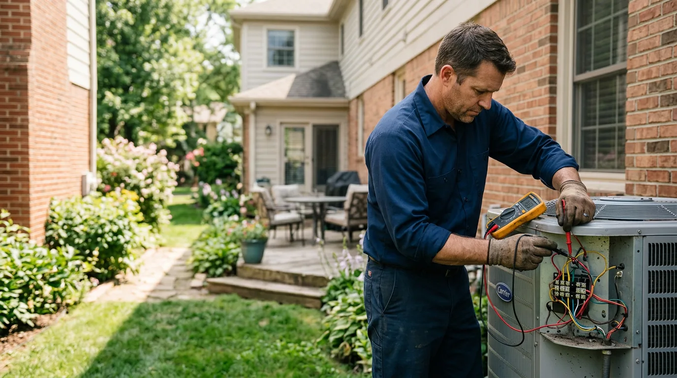 HVAC technician working near Wichita Falls, TX